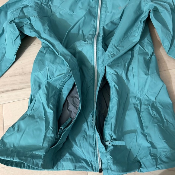 Columbia Packable Roll Up Hood Turquoise Jacket L - Picture 12 of 17